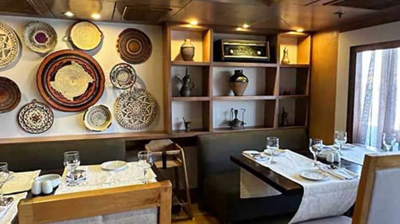 Restaurant aboard the Salima Nile Cruise Nile cruise